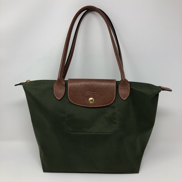 longchamp green tote
